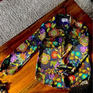 BUCKETLIST / S Balloon Sleeve Patterned Blouse